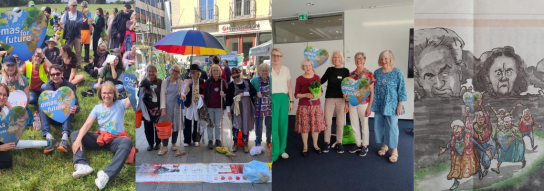 Regionalgruppen der Omas for Future in Aktion